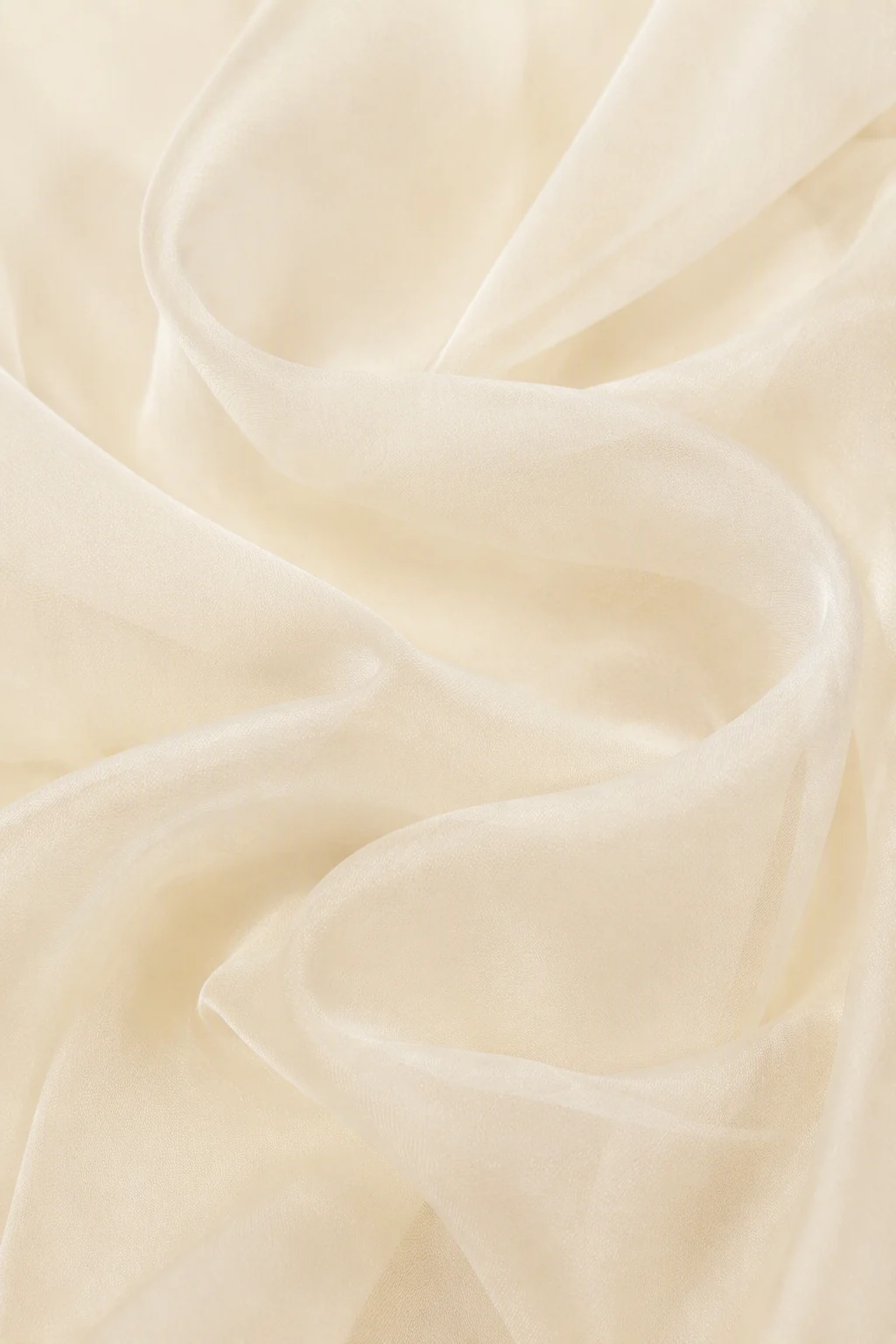 Silk Chiffon shown as a finished hijab, hanging