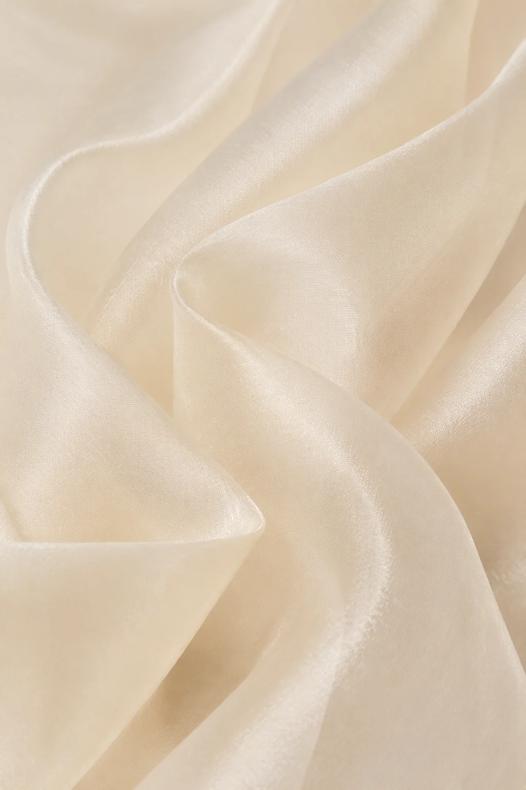 Silk Organza shown as a finished hijab, hanging